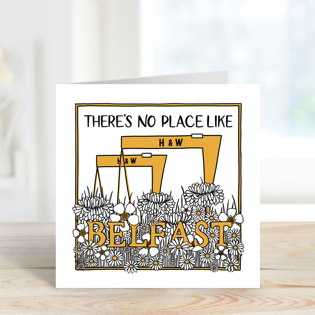 There's no place like Belfast - Northern Ireland - greeting card - Once upon a dandelion